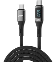 Juo 60W Dijital Led Ekranlı Örgülü Usb To Hızlı Data Kablosu 2 Metre