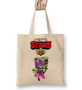 Brawl Stars Virüs 8 Bit Bez Çanta Uzun Saplı