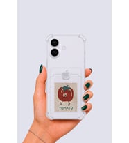 iPhone 17 Kartlıklı Tomato Desenli Kılıf