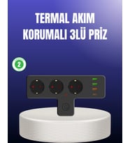 Usb Ve Type-c Portlu Anahtarlı Çoklu Priz Güç Ünitesi