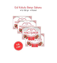 Hacı Şakir 4 Al 3 Öde Hacı Şakir Gül Kokulu Banyo Sabunu 4 x 150 gr