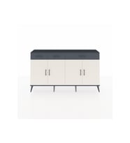 Arges Konsol 4 Raflı 3 Çekmeceli 4 Kapaklı 176x30x99 Antrasit-Aytaşı/Antrasit
