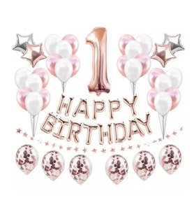 1 Rakam Folyo Balon Set