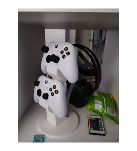 Özel Tasarım İkili Xbox Kol Tutucu ve Kulaklık Standı, İkili Xbox Kol Standı İkili Joystick Standı
