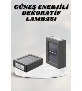 Mey İthalat® Bahçe Aydınlatması Solar Güneş Enerjili Dekoratik Led Işıklı Lamba