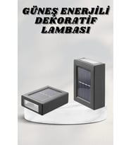 Mey İthalat® Bahçe Aydınlatması Solar Güneş Enerjili Dekoratik Led Işıklı Lamba