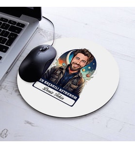 Kişiye Özel Hediye Karikatürlü En İyi Erkek Astronom Mousepad
