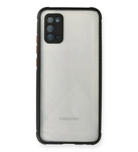 Galaxy A02S Kılıf Miami Şeffaf Silikon - Siyah
