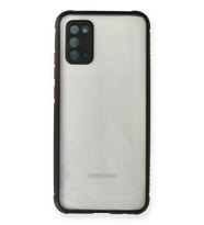 Galaxy A02S Kılıf Miami Şeffaf Silikon - Siyah