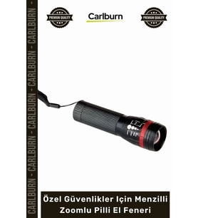 #ElFeneri Hafif Sağlam Profesyonel Dayanıklı Dijital Işık Özel Güvenlikler Menzilli Zoomlu Pilli El