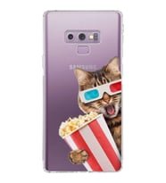 PrintiFy Samsung Galaxy Note 9 ile Uyumlu Kedi 1 Kamera Korumalı Şeffaf Kılıf