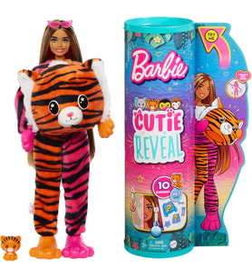 Barbie Cutie Reveal Bebekler Barbie Tropikal Orman Serisi - Kaplan, 3 Yaş Ve Üzeri, Hkp99 (Çok Renkli)