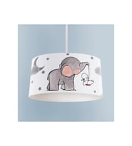 MEKTA HOME BEBEK VE ÇOCUK ODASI Tavşan Taşıyan Fil Desenli Avize