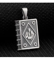 Allah Yazılı Cevşen Muska Kabı Kolye Ucu (Gümüş)