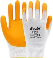 Beybi Pn7 Yarı Nitril Kaplama Polyester Eldiven 10/xl 1 Çift