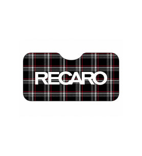 OEM RECARO Ekose Desenli Tasarımlı Katlanabilir Ön Cam Güneşliği