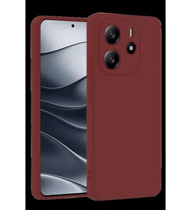 Redmi Note 14 4G Kılıf First Silikon - Bordo