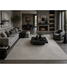 Luxess Halı Lima 1180 Gri Modern Akrilik Salon Halısı