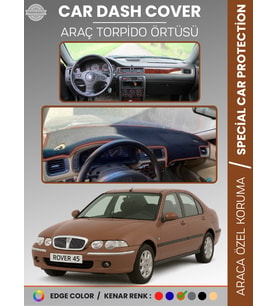 ROVER 45 (1999-2005) Torpido Örtüsü Ön Panel Halı Koruma Tam Uyum UV Koruma Hızlı Montaj