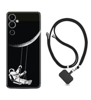 Tecno Pova 4 Kılıf Resimli Boyun Askılı İpli Desenli Silikon Series Astronot 519