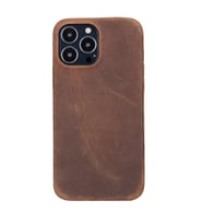 Apple iPhone 13 Pro Max Uyumlu Deri Arka Kapak ROCK G2