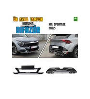 Kia Sportage Ön ve Arka Tampon Koruma Difüzör Seti 2022 Üzeri A+ Kalite