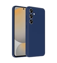 Samsung Galaxy A55 Kılıf İçerisinden Kartlık Hazneli Vitra Kapak (Lacivert)