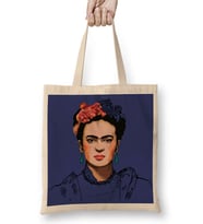 Frida Kahlo 5 Bez Çanta Uzun Saplı