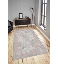 Dijital Baskılı Yıkanabilir Kaymaz Modern Renkli Salon Halısı Mutfak Halısı Yolluk ND-HY-1075 (Pembe)