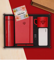 Premium Teknoloji Hediye Seti & Termos, Powerbank, USB Bellek, Defter, Kalem, Kupa Bardak