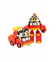 Robocar Poli Roy - Kurtarma Ekibi Dönüşebilir Figür Oyuncak İtfaiye Roy