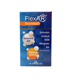 FlexAR Bromelain Takviye Edici Gıda 30 Tablet