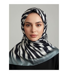 Zebra Desenli Dijital Baskı Rayon Eşarp