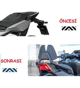 Honda X-ADV 750 Sissy Bar Bağlantı Demiri Sırt Dayama Arasmto
