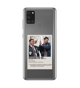 Samsung Galaxy A21S Uyumlu Brooklyn 99 Tasarımlı Şeffaf Telefon Kılıfı