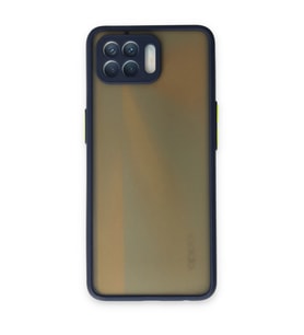 Oppo Reno 4 Lite Kılıf Montreal Silikon Kapak - Lacivert