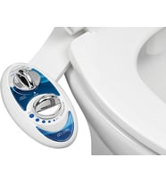 LUXE Bidet NEO 120 - Kendi Kendini Temizleyen Başlık, Tatlı Su Elektrikli Olmayan Bide Eklentisi, Klozet Kapağı için, Ayarlanabilir Su Basıncı, Arka Yıkama Teşhir