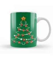 Jeremy Corbyn Labour Party Christmas Tree Baubles Kupa Bardak Porselen