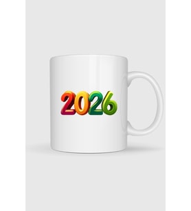 2026 Yılbaşı Tasarımlı Kupa Bardak