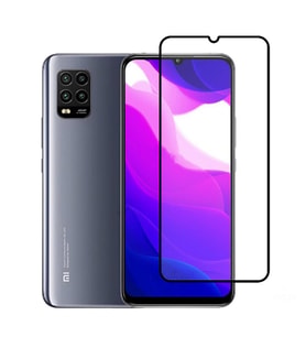 Xiaomi Mi 10 Lite Ekran Koruyucu Full Tam Kaplayan Kavisli Tempered Cam (Siyah)