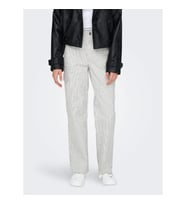 Only Onlmalfy Inez Hw Stripe Kadın Pantolon (Beyaz)