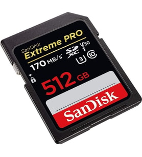 SanDisk 512GB Extreme Pro SDXC UHS-I Class 10 Hafıza Kartı, 170MB/sn'e kadar - SDSDXXY-512G-GN4IN Teşhir