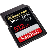 SanDisk 512GB Extreme Pro SDXC UHS-I Class 10 Hafıza Kartı, 170MB/sn'e kadar - SDSDXXY-512G-GN4IN Teşhir