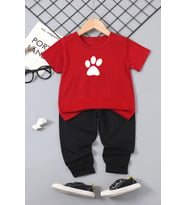 Çocuk Paw Alt - Üst Eşofman Takımı (Siyah)