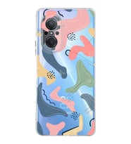 Huawei Nova 9 Se Uyumlu Kamera korumalı Kapak Abstract Tasarımlı  Şeffaf Kılıf