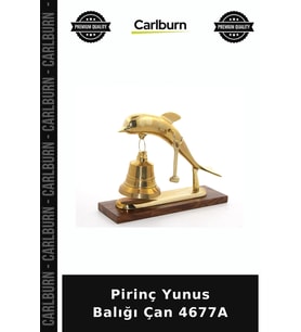 Özel Üretim Dekoratif Hediyelik Deniz Temalı Aksesuar Pirinç Yunus Balığı Çan 4677A