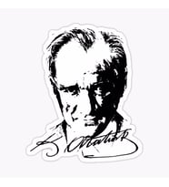 Gazi Mustafa Kemal Atatürk Araba Oto Sticker 20CM