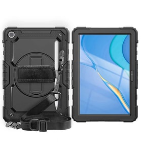Huawei Matepad T10 / T10S Kılıf Defender Askılı Pars Case Fuji (Siyah)