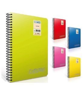 GIPTA CHROM-O SPİRALLİ PP. KAPAK A4 120YP. ÇİZGİSİZ (DÜZ) DEFTER 1342 - TEKLİ