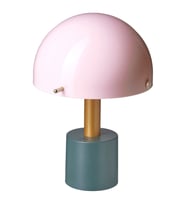 LED'li Dekoratif Aydınlatma, Açık Pembe-Koyu Gri-Yeşil, 26 cm, Pilli